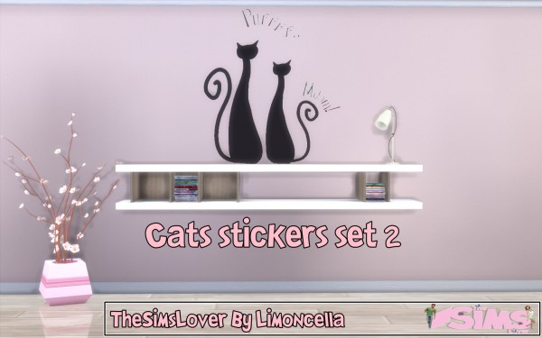  The Sims Lover: Cats stickers set 2 by Limoncella