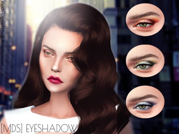  The Sims Resource: Eyeshadow H03 by Mr Designer Shop