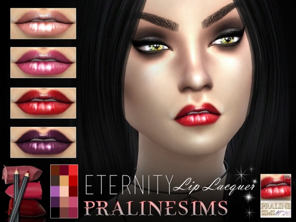  The Sims Resource: Eternity Lip Lacquer by Pralinesims