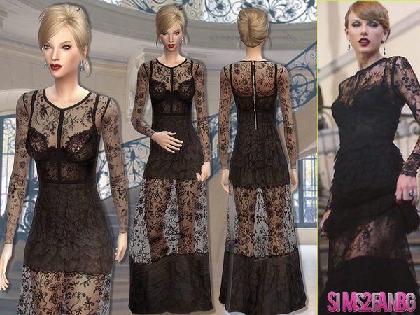  The Sims Resource: 55   Taylor Swift dress by sims2fanbg