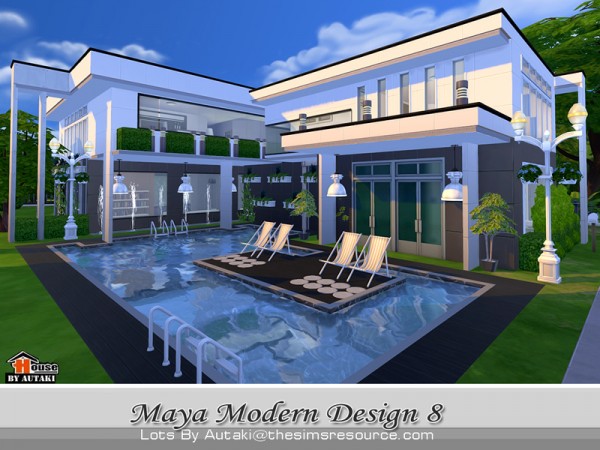  The Sims Resource: Maya Modern Design 8 by Autaki