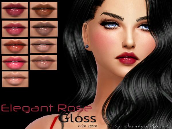  The Sims Resource: Elegant Rose Gloss by Baarbiie GiirL