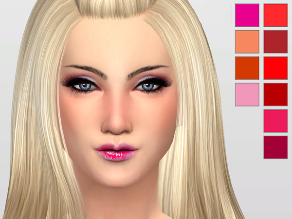  The Sims Resource: Glossy Fortune Lipstick by McLayneSims