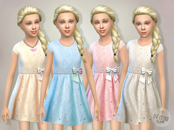  The Sims Resource: Eyelet Dress by lillka