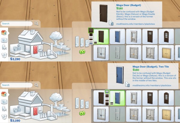  Mod The Sims: Mega Doors by plasticbox