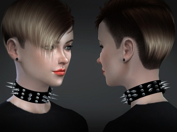  The Sims Resource: Rivet collar by S Club