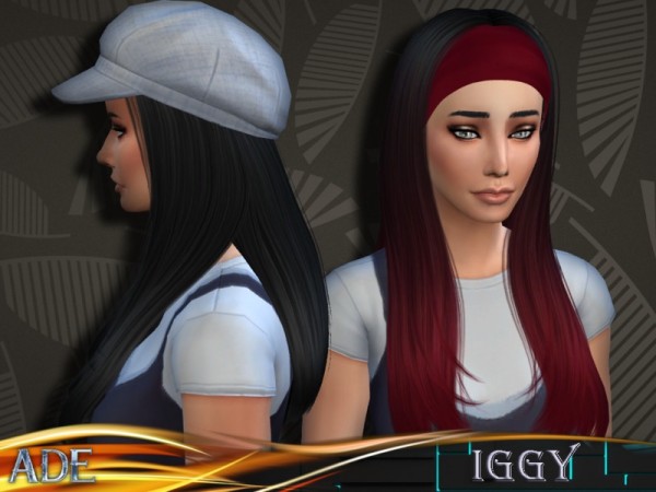  The Sims Resource: Ade Iggy hairstyle