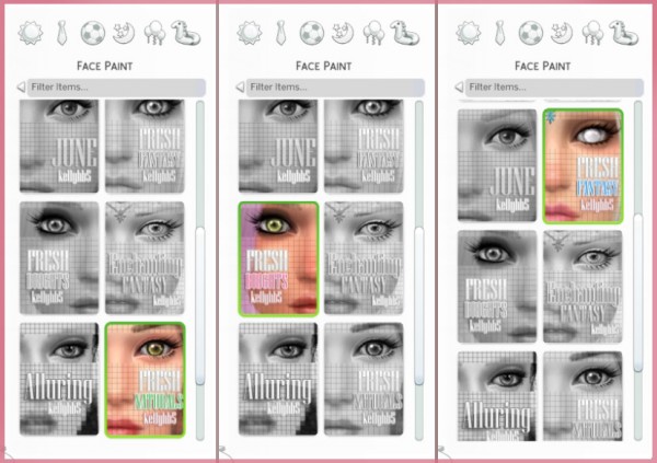  Mod The Sims: Fresh   3 Sets of Eye Contacts by kellyhb5
