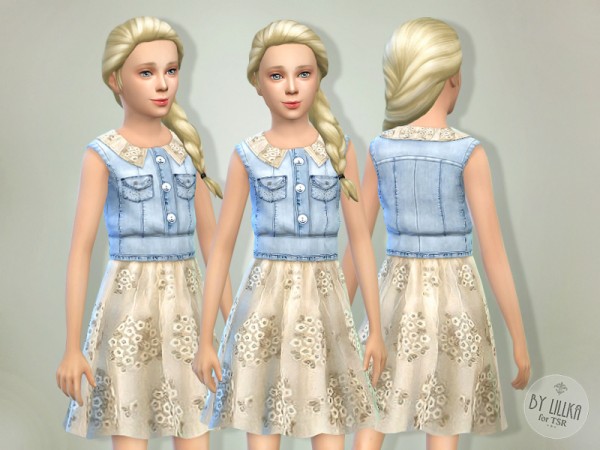  The Sims Resource: Sea Breeze dress by lillka