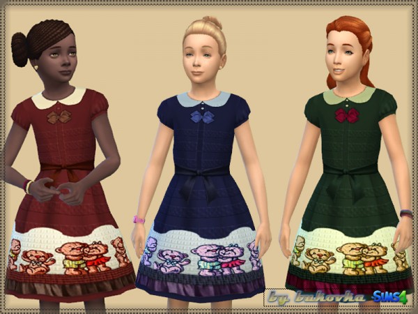  The Sims Resource: Set Teddy Bear dress by Bukovka