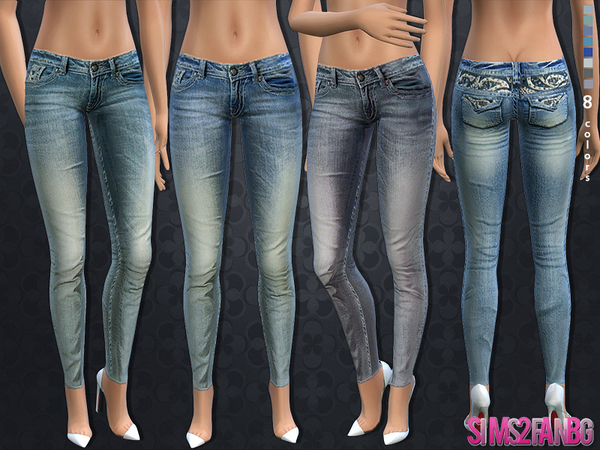 The Sims Resource 60 Skinny Jeans By Sims2fanbg Sims 4 Downloads