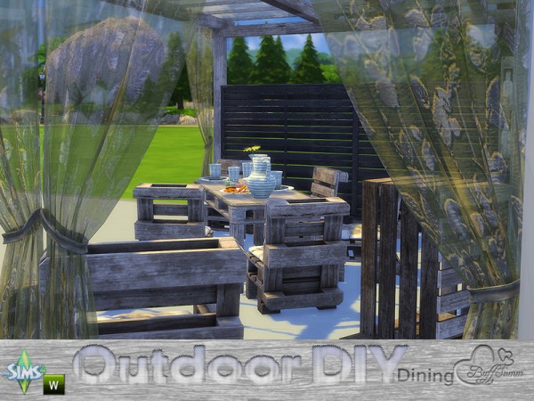  The Sims Resource: DIY Outdoor Dining by BuffSumm