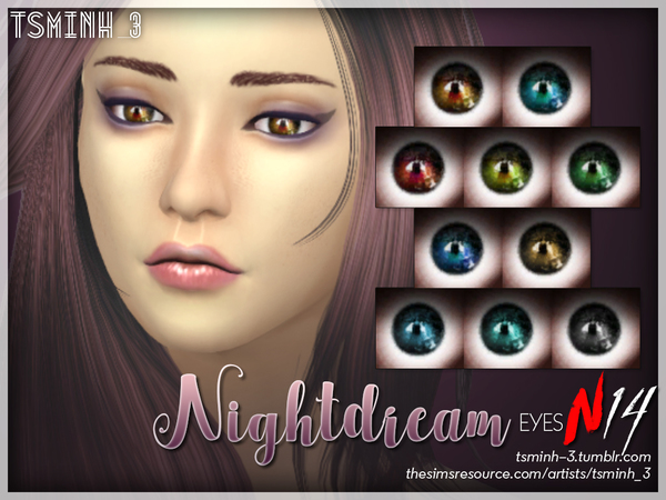  The Sims Resource: Night Dream Eyes by tsminh 3