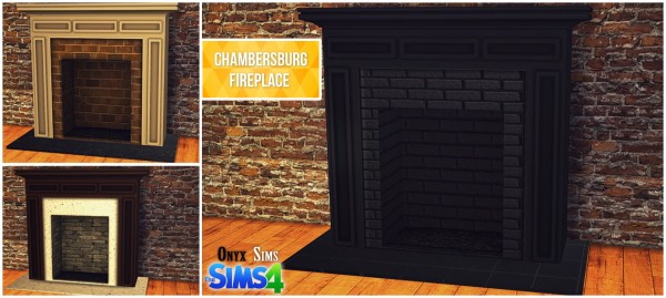  Onyx Sims: Chambersburg Fireplace