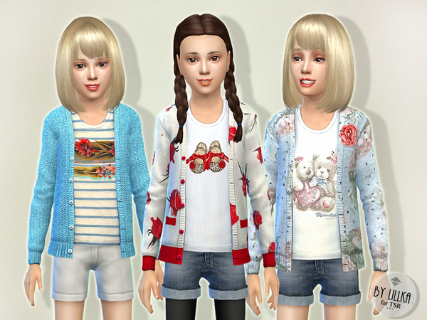  The Sims Resource: Pretty Cardigan P2 by lillka