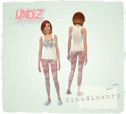  Sims4Luxury: Homewear Set 1