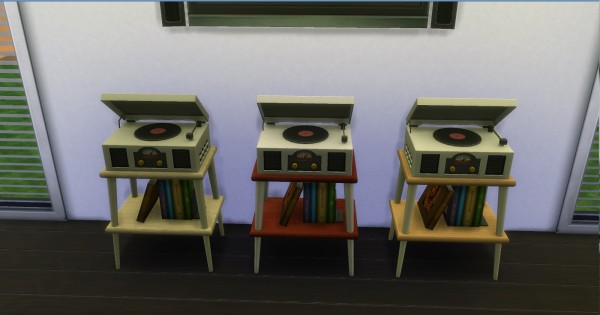  Mod The Sims: Vinyl Stereo Record Player by AdonisPluto