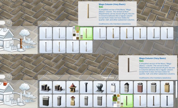  Mod The Sims: Mega Column (Very Basic) by plasticbox