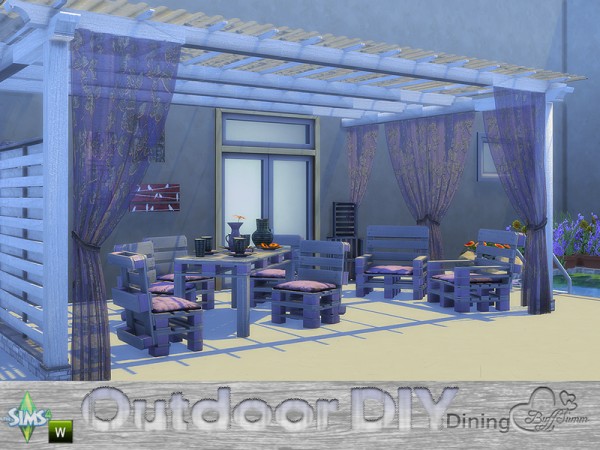  The Sims Resource: DIY Outdoor Dining by BuffSumm
