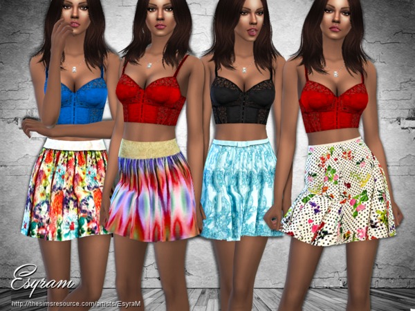  The Sims Resource: Garten Party Skirt by EsyraM