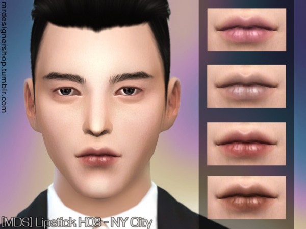  The Sims Resource: Lipstick H08   NY CITY 500 followers gift by Mr.Designer Shop