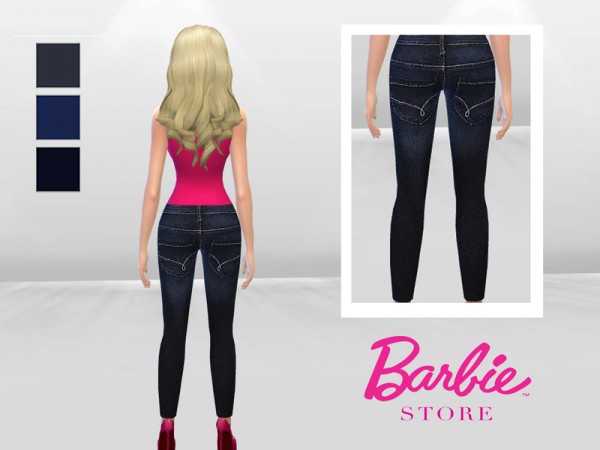  The Sims Resource: Sugar Pop Emroided Jeans by McLayneSims