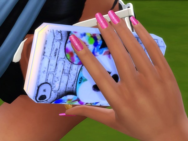  The Sims Resource: Sublime Collection 18 Glossy Nails by Pinkizombiecupcake