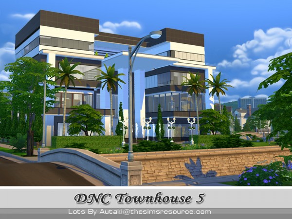  The Sims Resource: DNC Townhouse Design 5 by Autaki