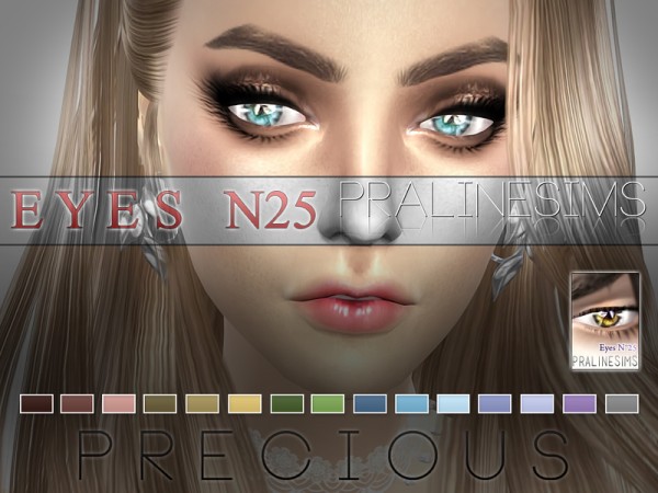  The Sims Resource: Precious Eyes | 15 Colors / N25 by Pralinesims