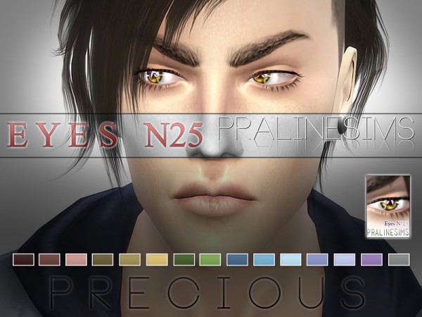 The Sims Resource: Precious Eyes | 15 Colors / N25 by Pralinesims