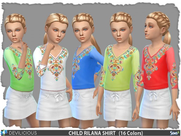  The Sims Resource: Rilana T Shirt by Devilicious