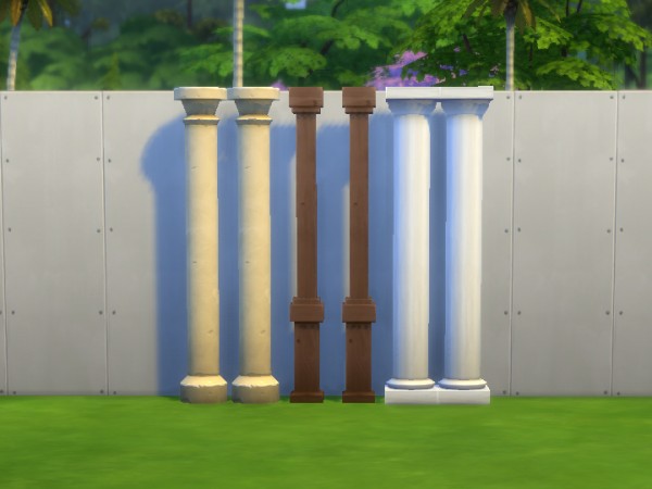  Mod The Sims: Three Decorative Columns by plasticbox