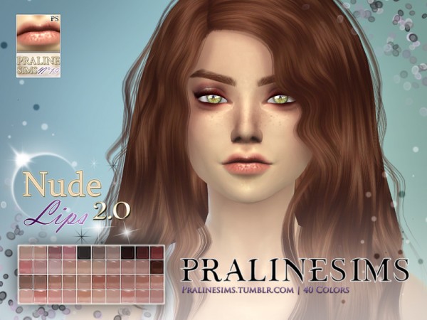  The Sims Resource: Nude Lips 2.0 Duo (+Teeth) by Pralinesims