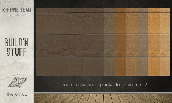  Mod The Sims: 7 Authentic Wood Floors   true seamless   volume 2 by Blackgryffin