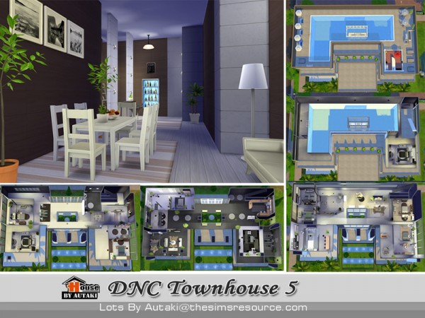  The Sims Resource: DNC Townhouse Design 5 by Autaki
