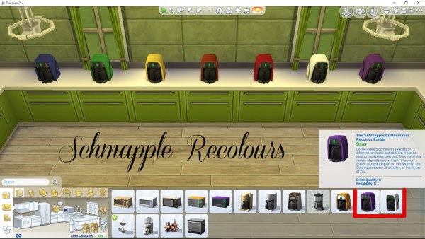  Mod The Sims: Schmapple Small Appliance recolors by Simmiller