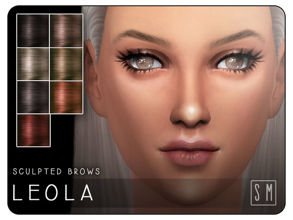  The Sims Resource: Leola   Sculpted Brows by ScreamingMustard
