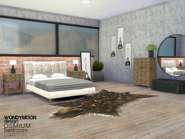  The Sims Resource: Osmium Bedroom by wondymoon