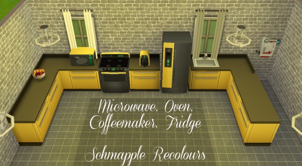  Mod The Sims: Schmapple Small Appliance recolors by Simmiller