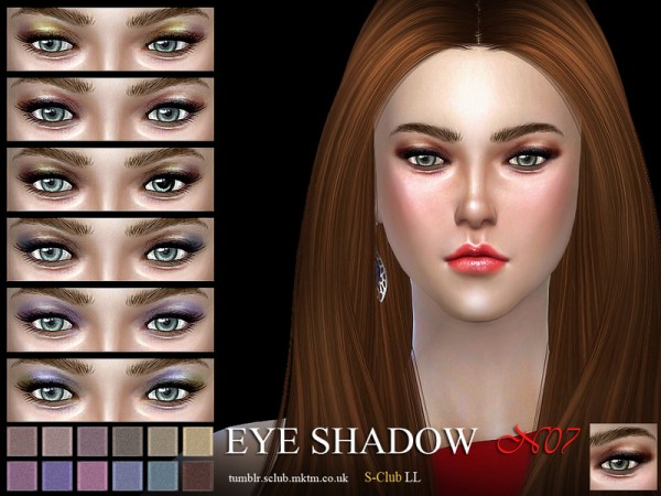  The Sims Resource: Eyeshadow 07 by S Club