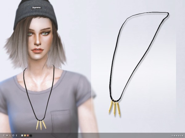  The Sims Resource: Chloe Necklace by toksik
