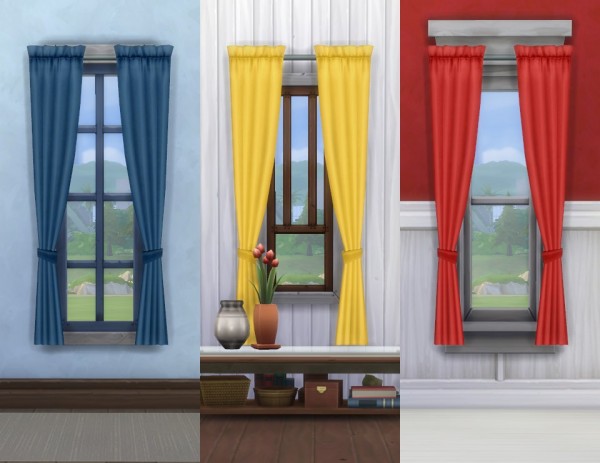  Mod The Sims: Simple Curtains by plasticbox
