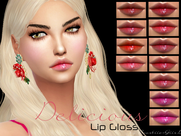  The Sims Resource: Delicious Lipgloss by Baarbiie GiirL