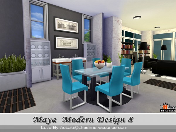  The Sims Resource: Maya Modern Design 9 by Autaki