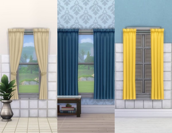  Mod The Sims: Simple Curtains by plasticbox