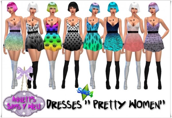  Annett`s Sims 4 Welt: Dresses Pretty Women