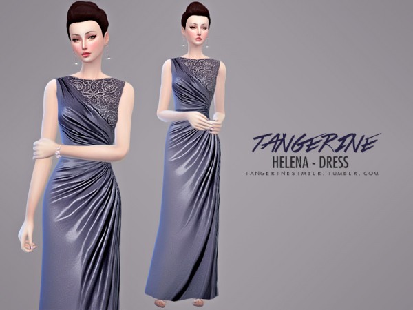  The Sims Resource: Helena   Dress by tangerinesimblr
