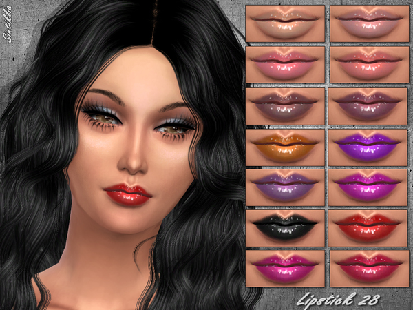  The Sims Resource: Sintiklia   Lipstick 28