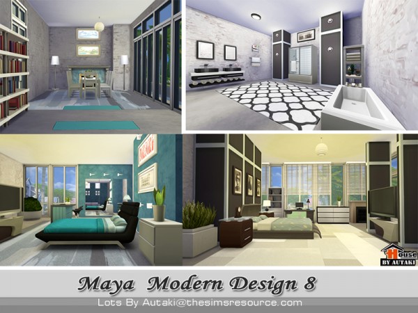  The Sims Resource: Maya Modern Design 9 by Autaki