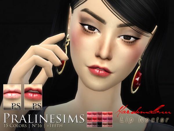  The Sims Resource: Marshmallow Lip Nectar Duo by Pralinesims